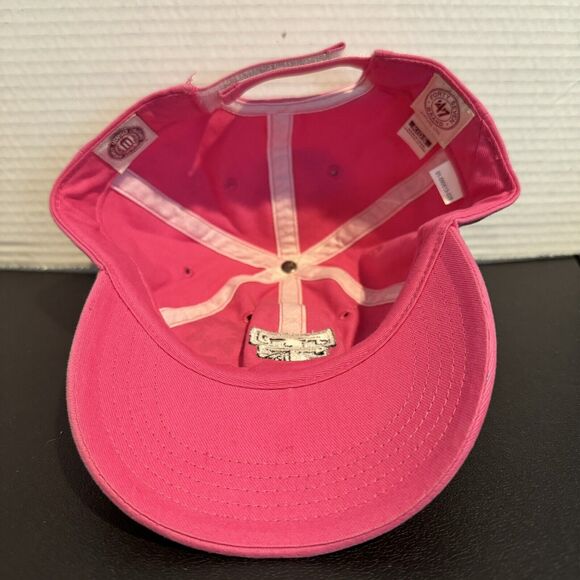 47 Brand Texas Tech Red Raiders Kids Pink Hat Double T Logo Adjustable Strapback - Picture 8 of 11